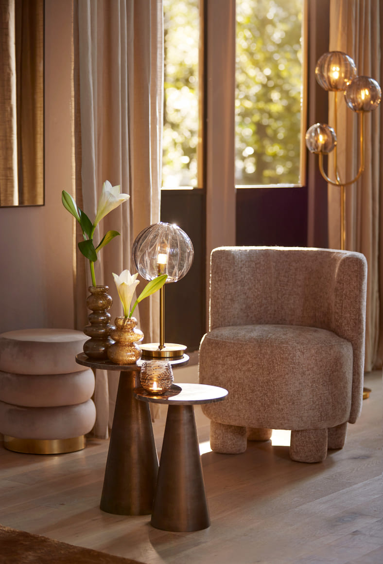 Ynez design márvány lerakóasztal