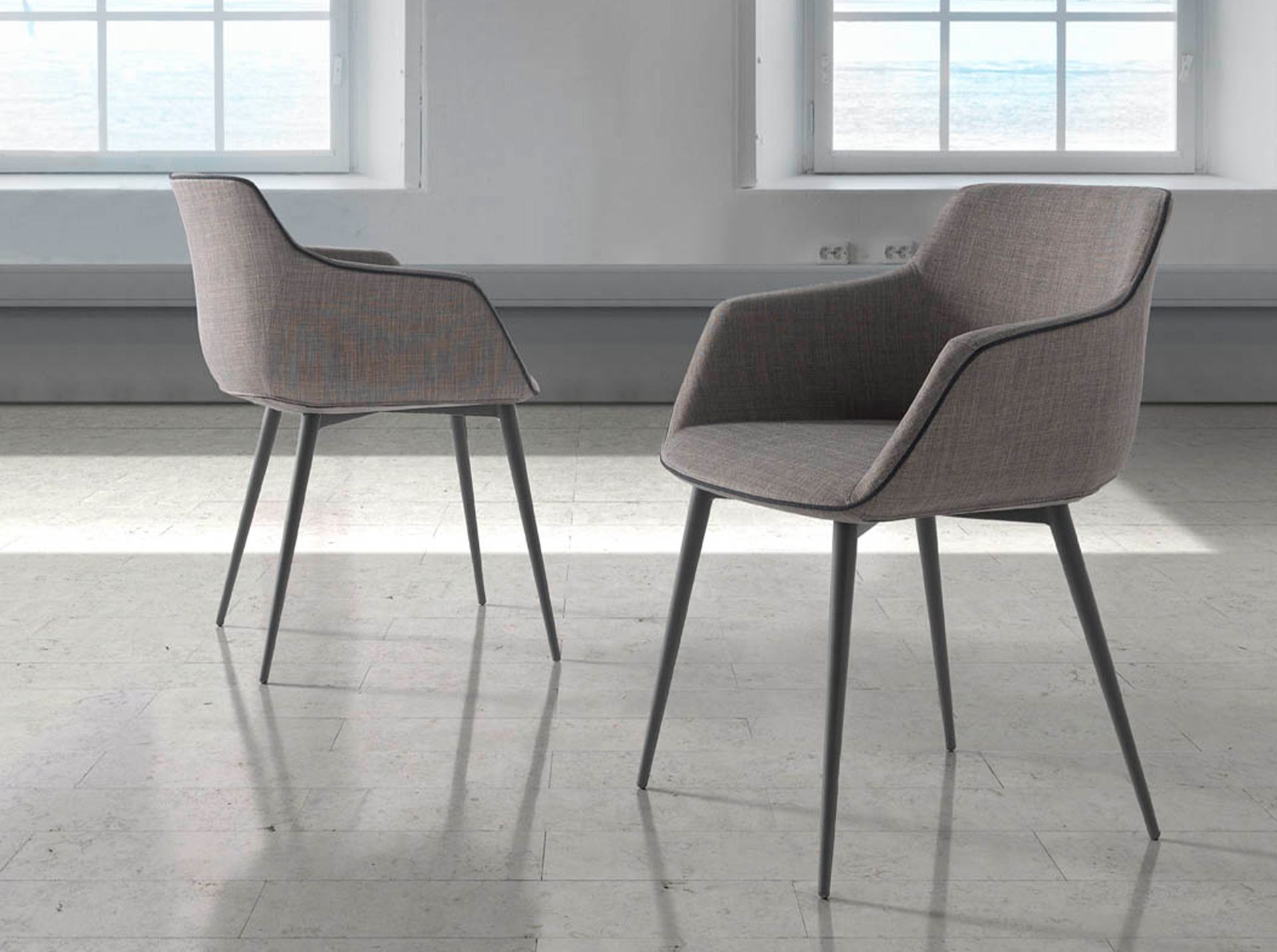 Soraya szürke prémium design étkezőszék