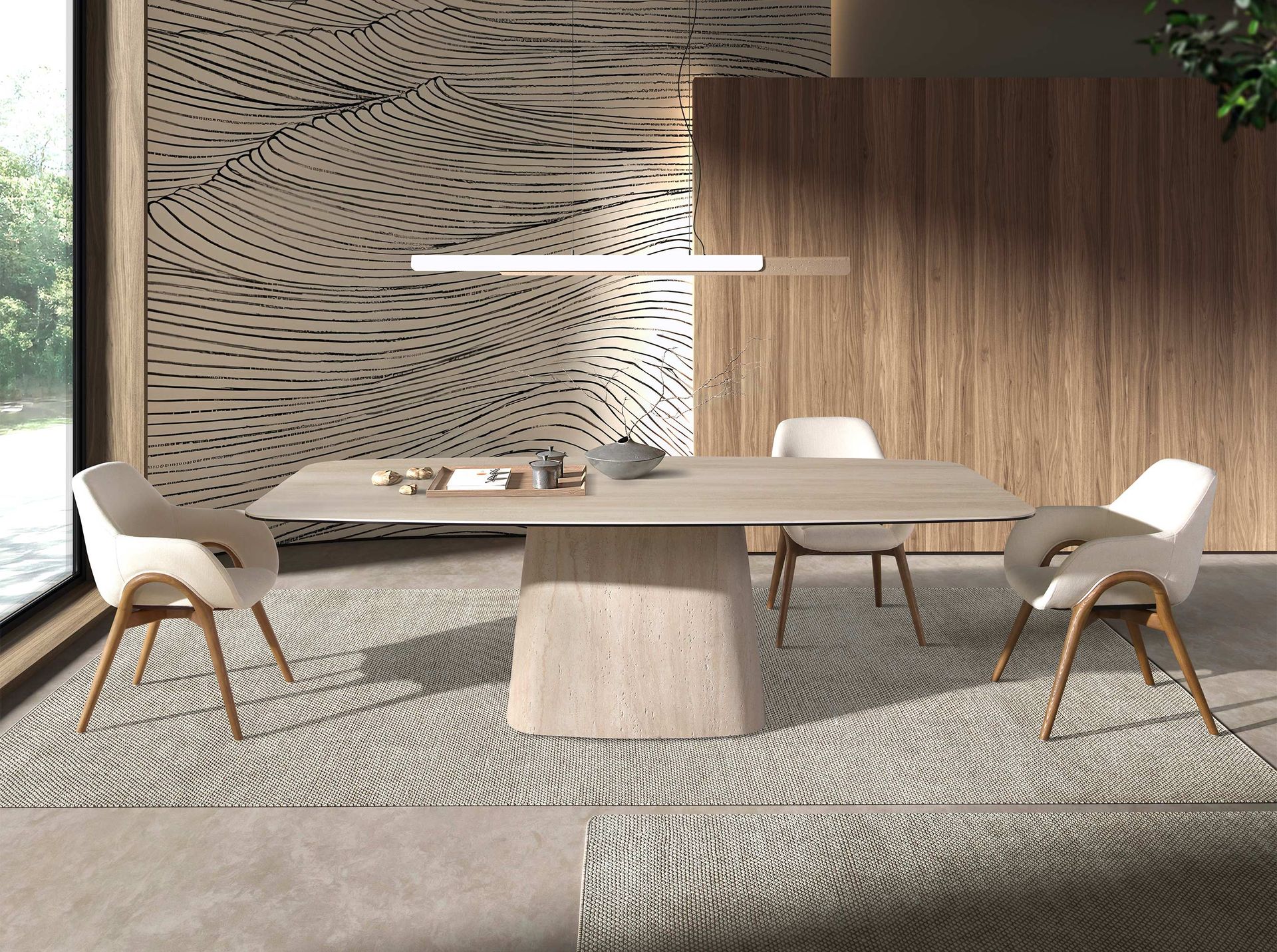 Camelia prémium márvány étkezőasztal