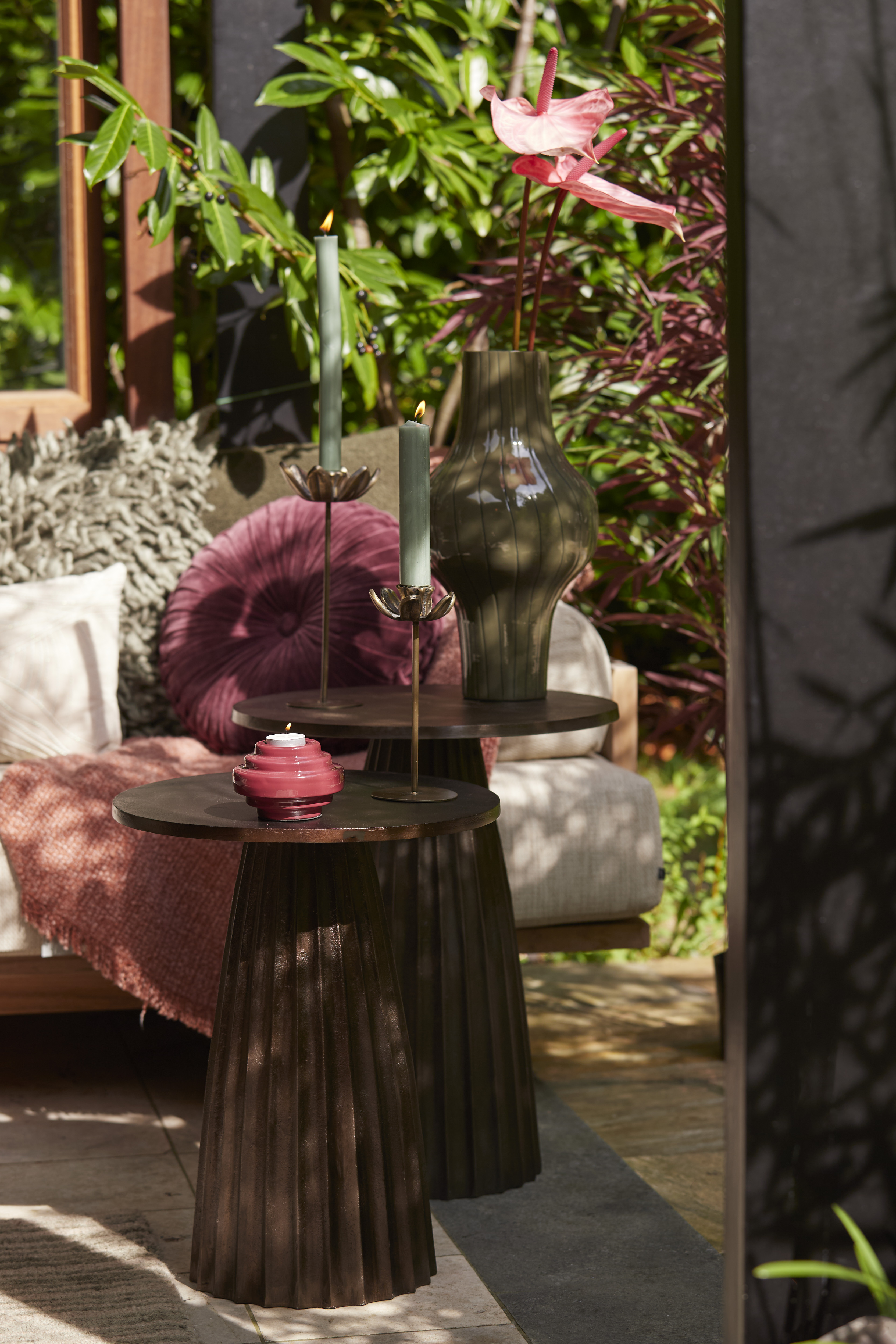 Veglia barna design lerakóasztal