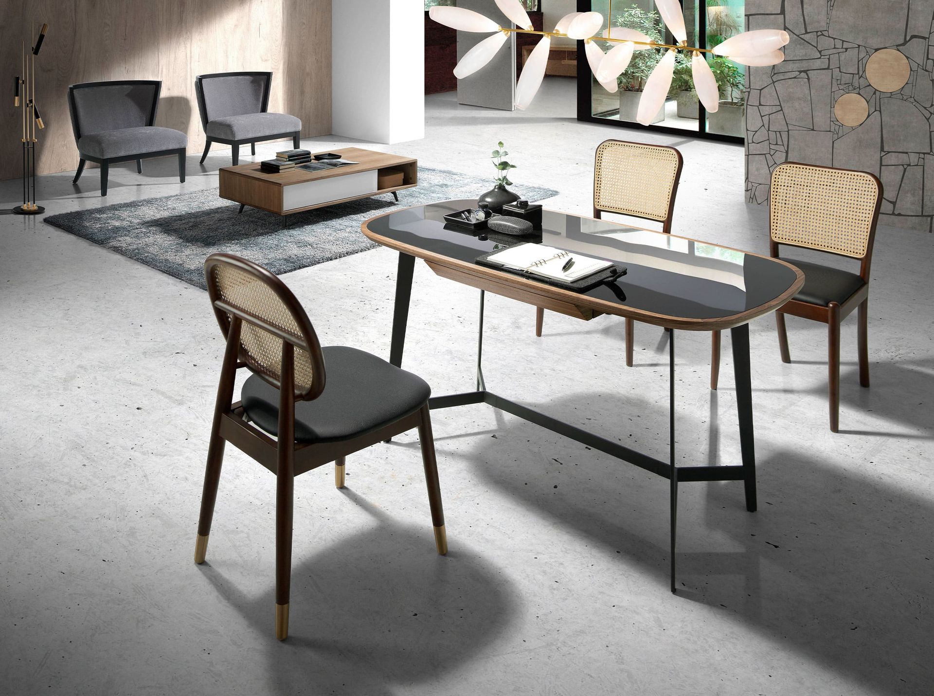 Value fekete prémium design íróasztal 