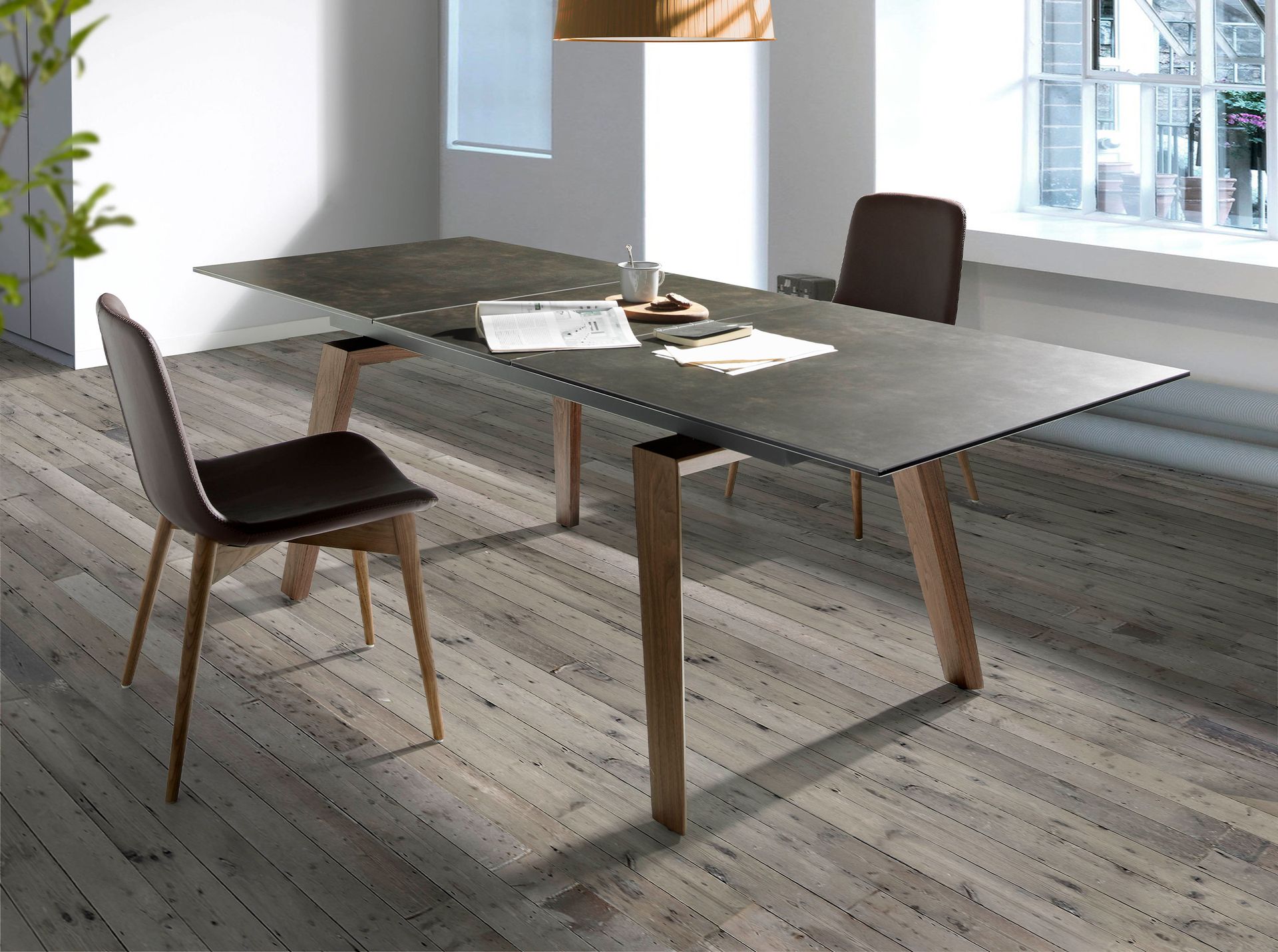 Angie kihúzható prémium design étkezőasztal