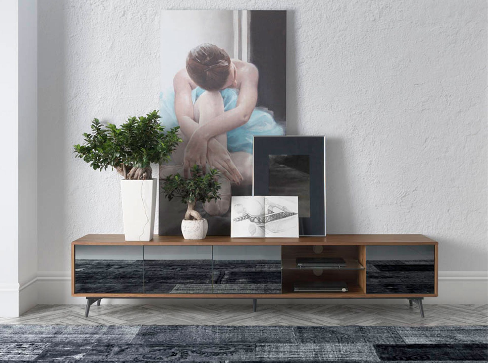 Estilo prémium design tv állvány