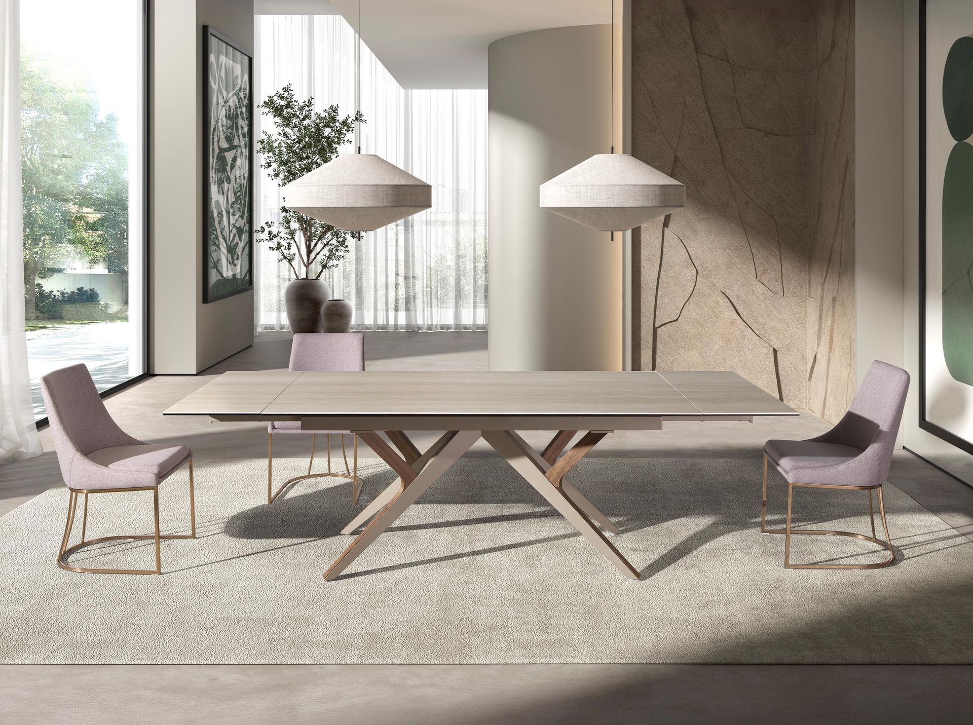 Luce kihúzható prémium design étkezőasztal