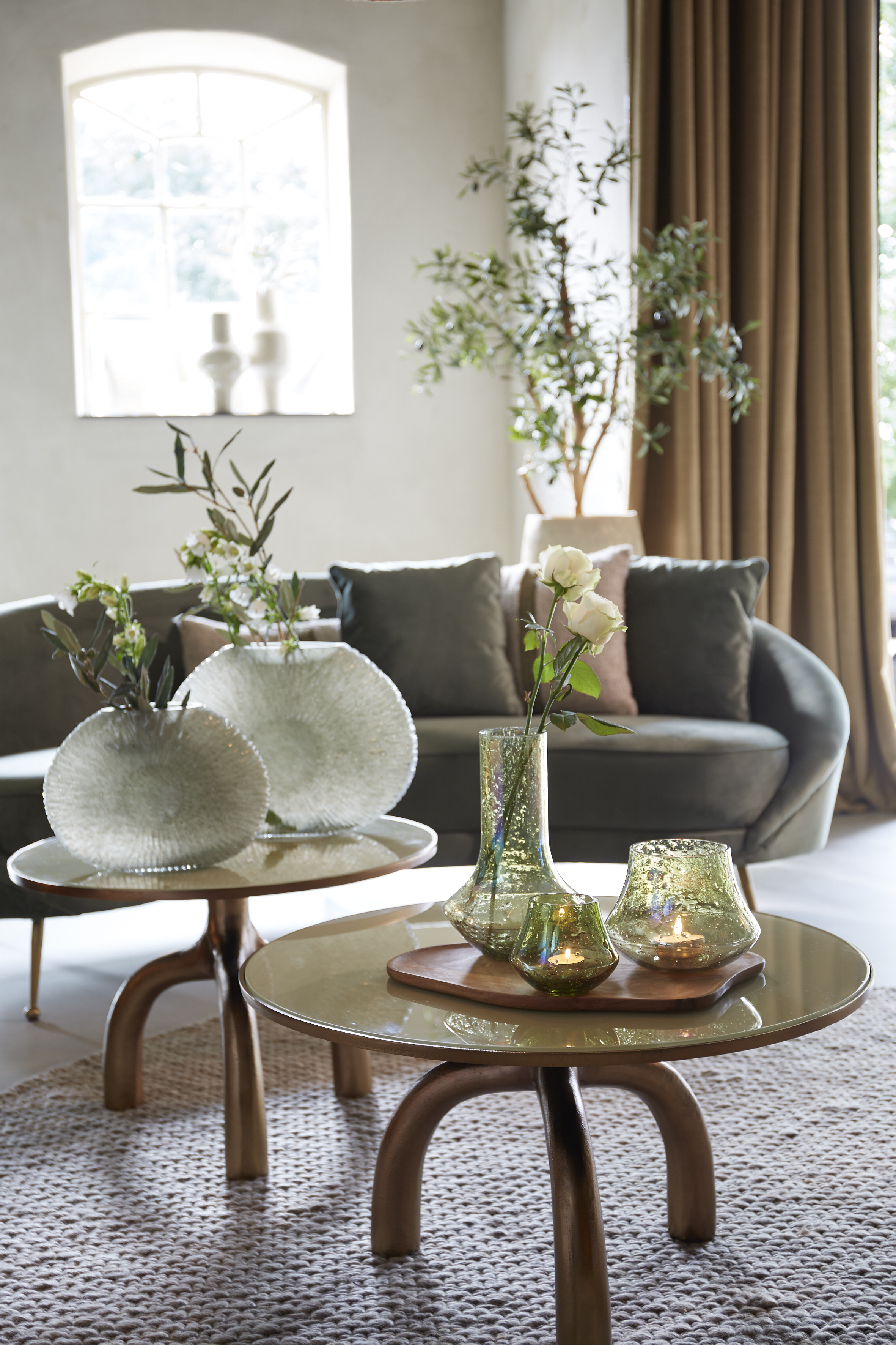 Mello kerek design dohányzóasztal