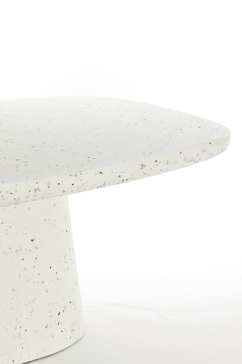 Hamura terrazzo fehér modern dohányzóasztal