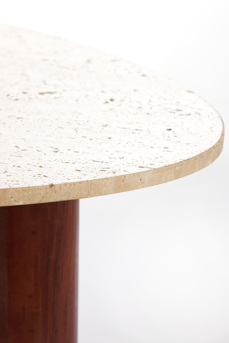 Mahelona travertin akácfa dohányzóasztal