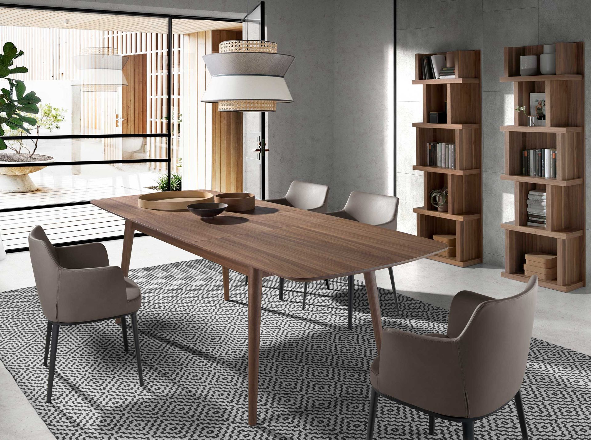 Modern dizájnú, karfás, kellemes tapintású nercszövettel kárpitozott prémium étkezőszék fekete színű rozsdamentes acél lábakkal.  Ez az Angel Cerdá étkezőszék ötvözi a márka egyedi és személyes stílusát a legmagasabb kényelemmel és stabilitással , köszönh